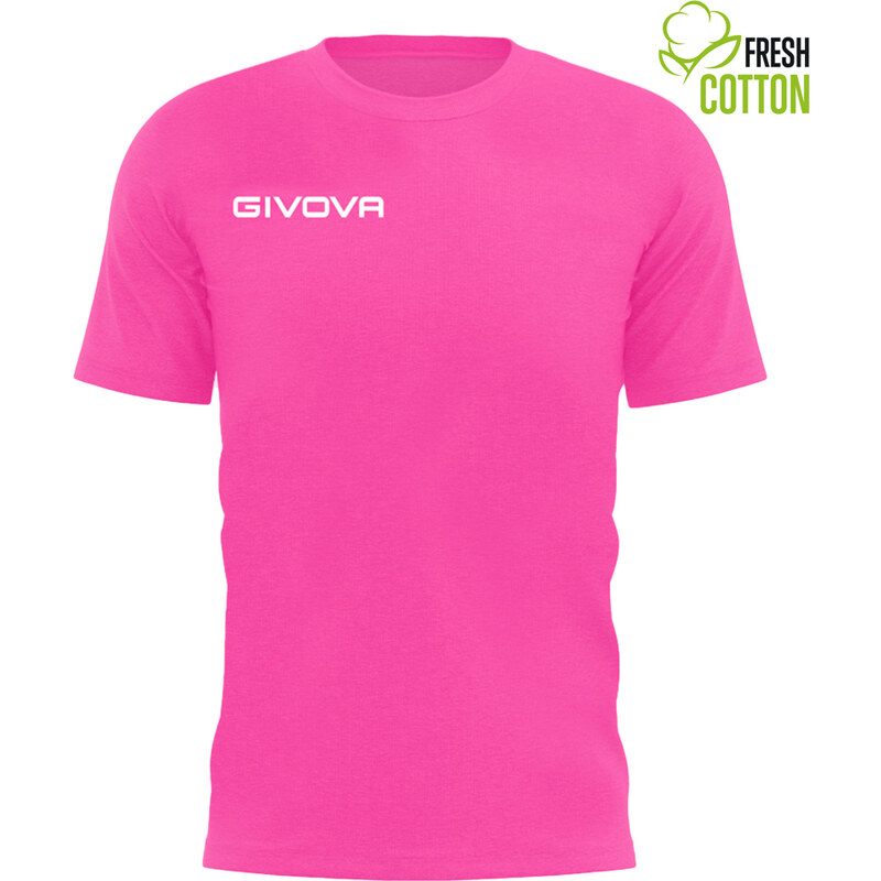 Bavlněné triko Givova Fresh fuxia fluo L 109626196