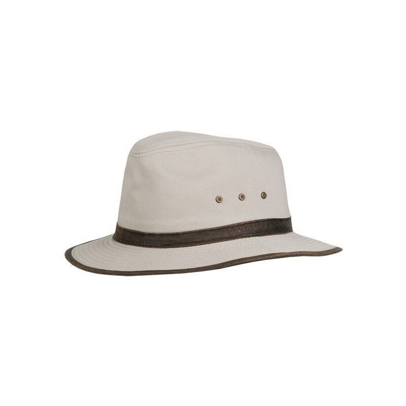Stetson Ava - outdoorový bavlněný klobouk, světle béžový