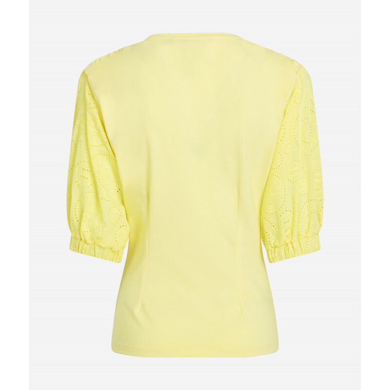 TRIČKO KARL LAGERFELD PUFFY WOVEN SLEEVE TOP