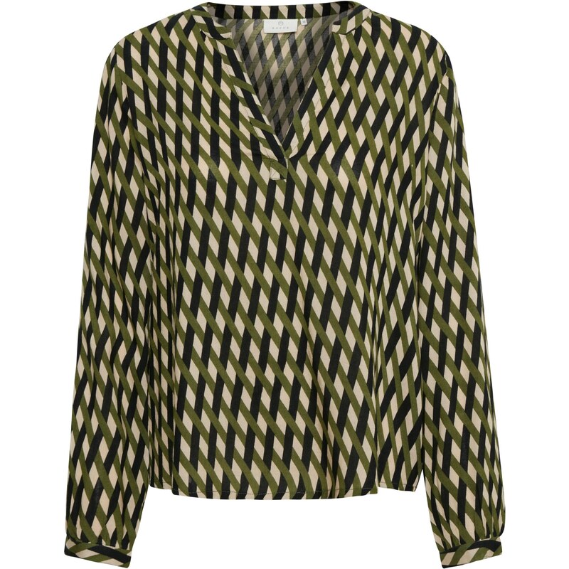 Kaffe Halenka Ajana béžová / khaki / černá