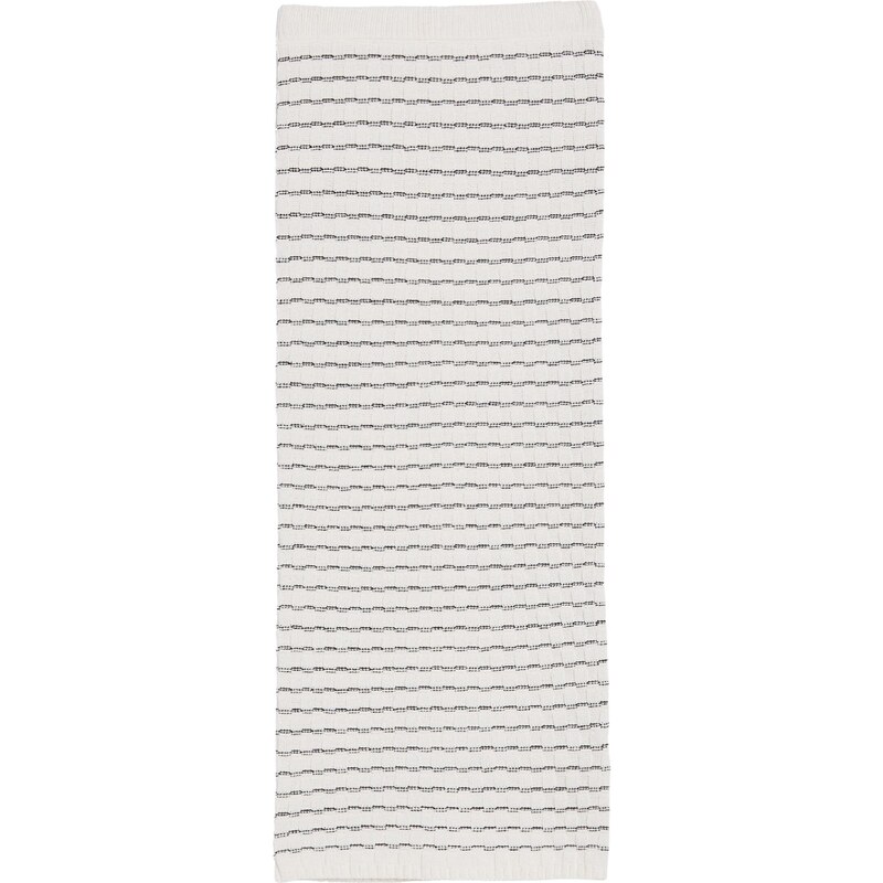 Bershka Sukně černá / přírodní bílá