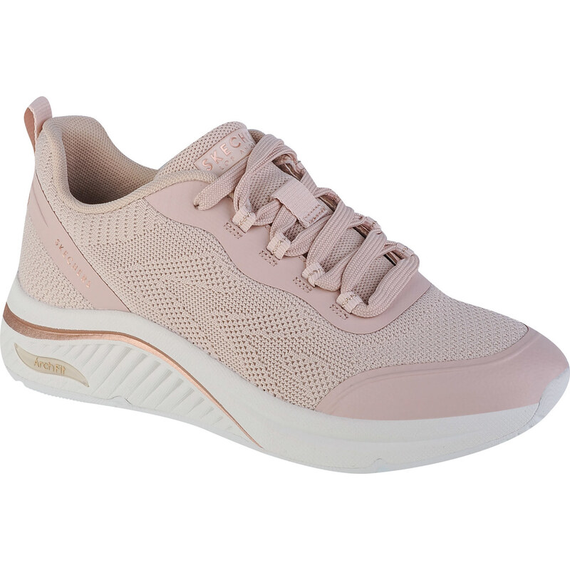 Pudrové dámské tenisky Skechers Arch Fit S-Miles Pudrová