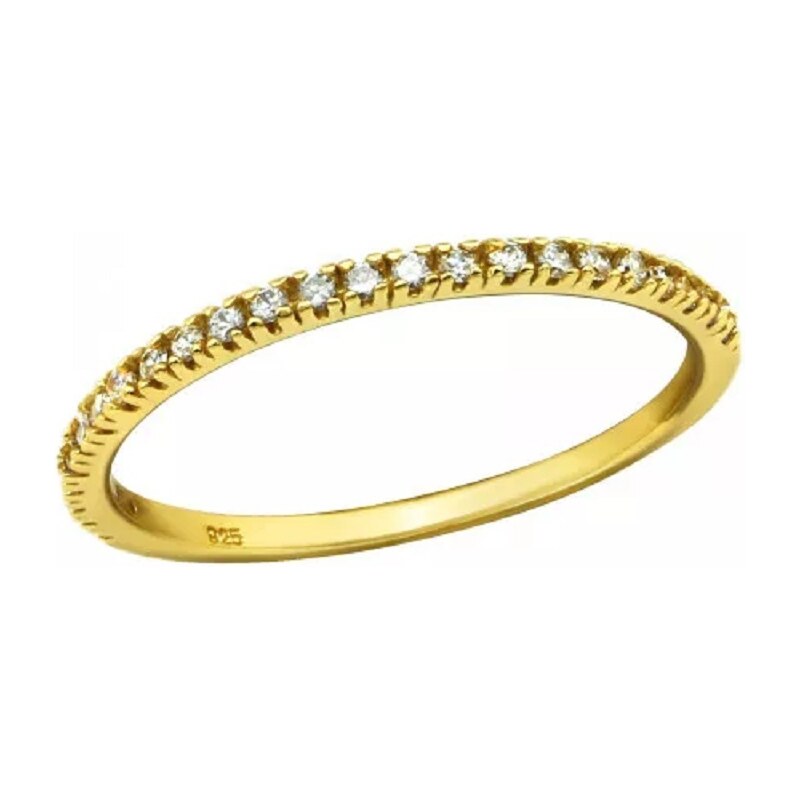 Atreya Stříbrný prsten ZiRCONIA ALL - zlatý 115035022