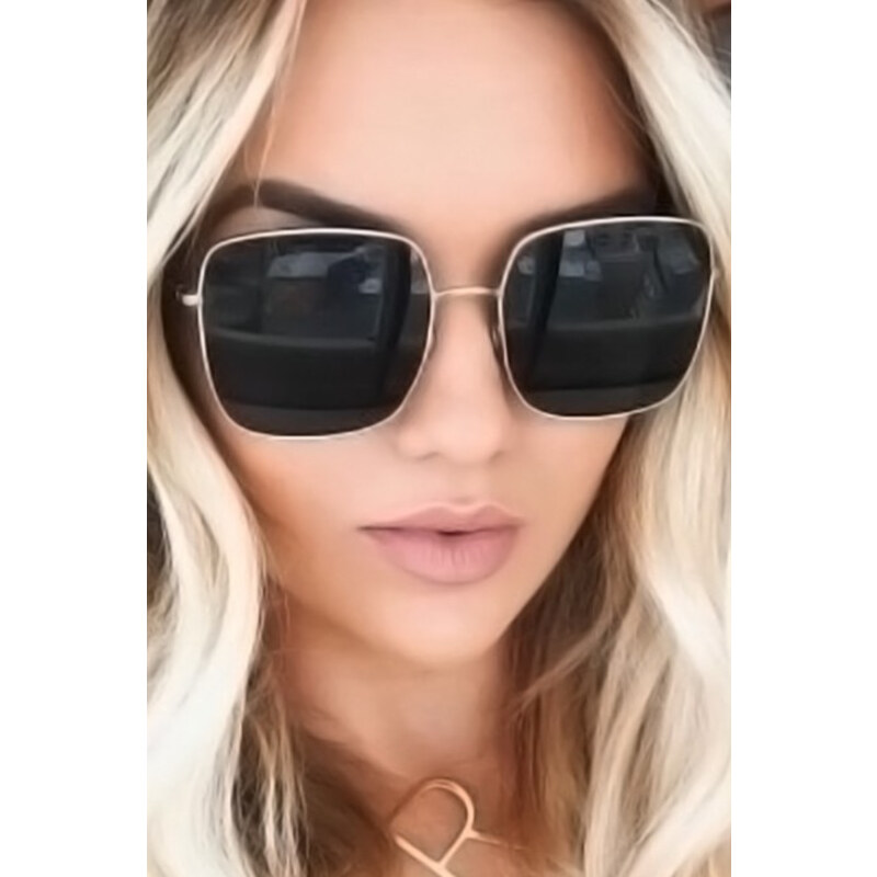 Carla Zlato-černé sluneční brýle Olga