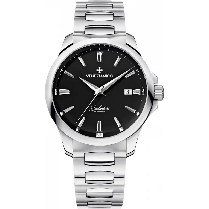 Stříbrné pánské hodinky Venezianico s ocelovým páskem