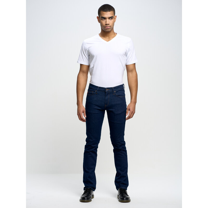 Big Star Man's Slim Trousers 110762 Dark Denim-556