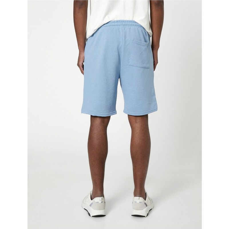 Koton Shorts With Lace-Up Waist Puma Embroidered Slim Fit Fit Pocket Detailed.