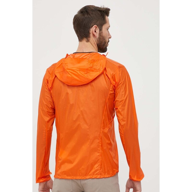 Nepromokavá bunda Houdini Come Along pánská, oranžová barva, přechodná