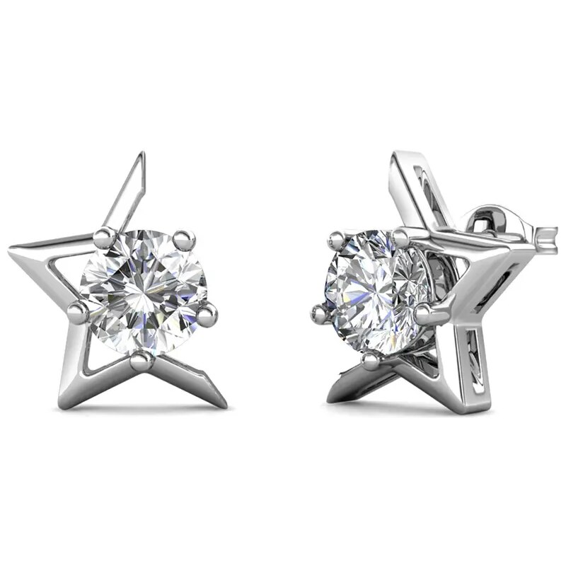 ELENYS Royal Fashion stříbrné pozlacené náušnice ME017 81259293
