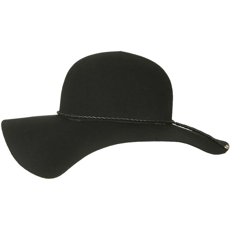 Topshop Plaited Trim Floppy Hat