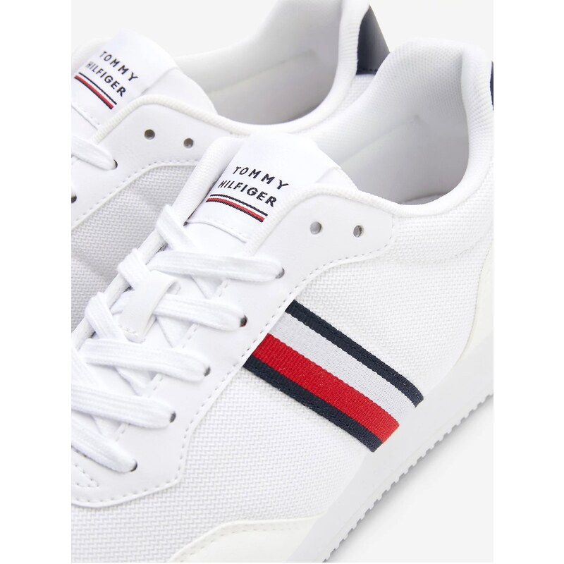 Bílé pánské tenisky Tommy Hilfiger Core Lo Runner - Pánské