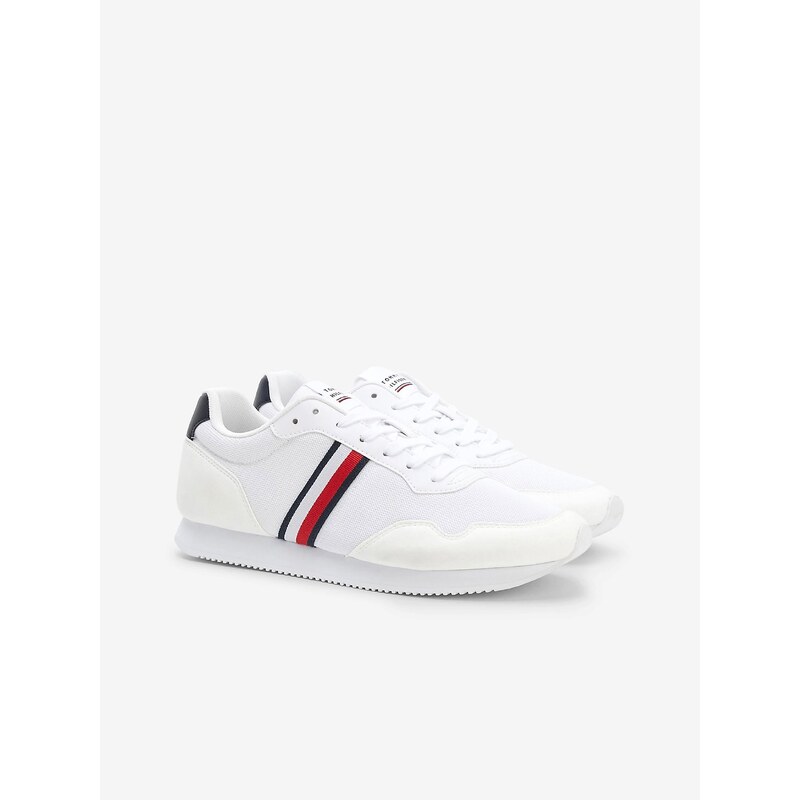 Bílé pánské tenisky Tommy Hilfiger Core Lo Runner - Pánské