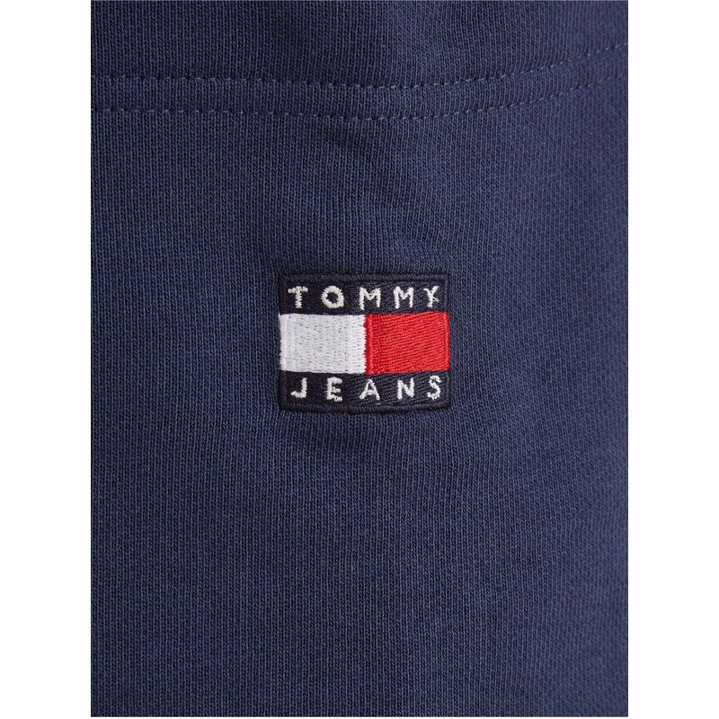 Tommy Hilfiger Tmavě modré pánské kraťasy Tommy Jeans Badge Cargo - Pánské
