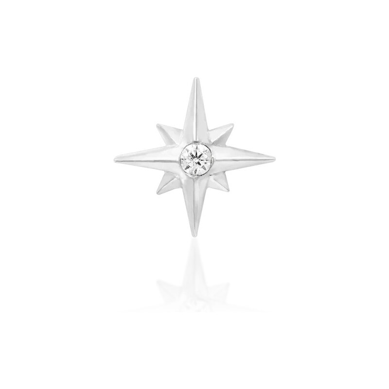 Junipurr jewelry Bezzávitová koncovka piercingu ze 14 kt zlata