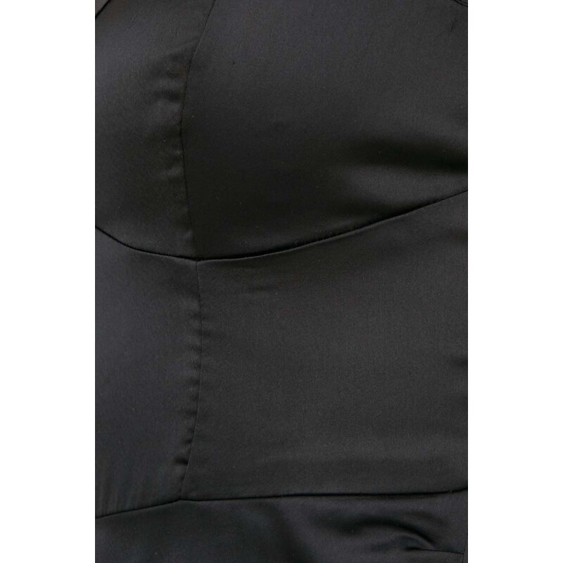 Šaty Hollister Co. černá barva, midi