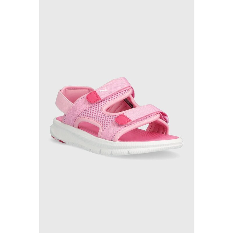 Dětské sandály Puma Puma Evolve Sandal Jr růžová barva
