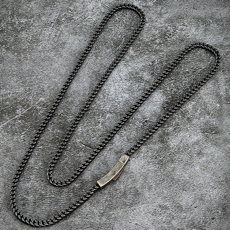 Daniel Dawson Ocelový náhrdelník Octavio - 3 mm, vintage