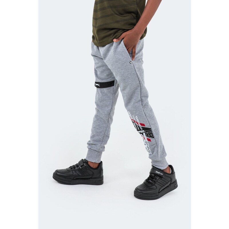 Slazenger Devan Kids Unisex Sweatpants Gray