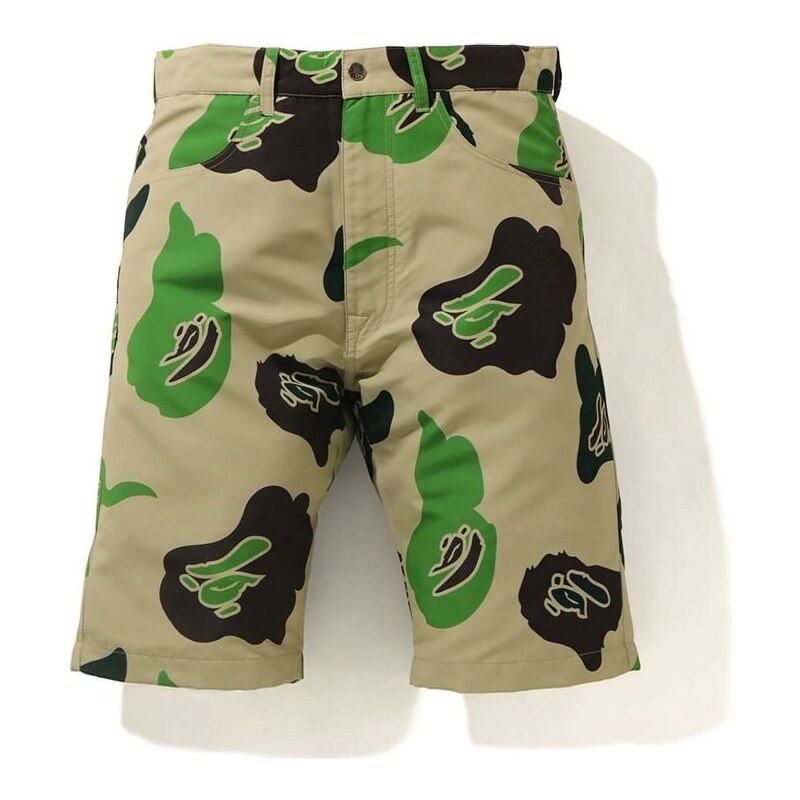 Bape Def Camo Wide Shorts "Beige"