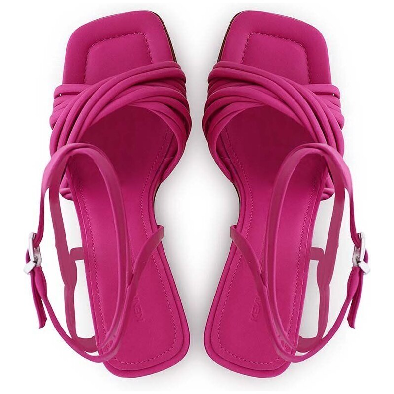 Kožené sandály Kennel & Schmenger Nora růžová barva, 91-87620