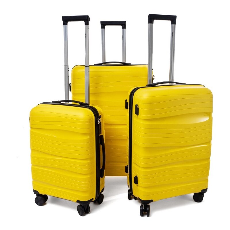 Rogal Žlutý prémiový palubní kufr do letadla "Royal" - vel. M