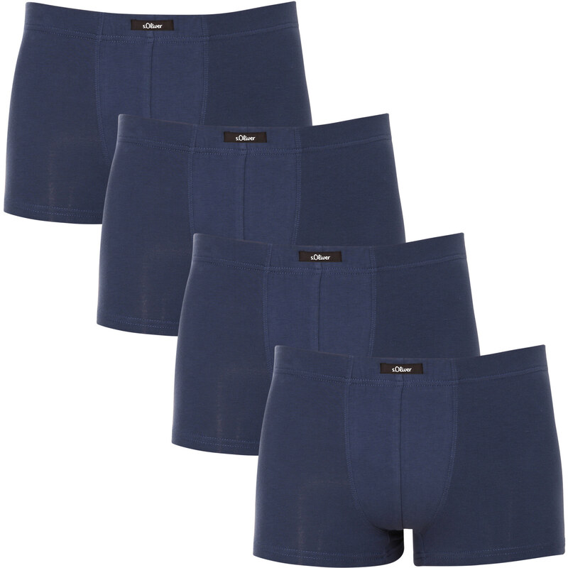 4PACK pánské boxerky S.Oliver tmavě modré