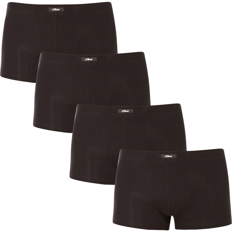 4PACK pánské boxerky S.Oliver černé (MH-35H-48706757)