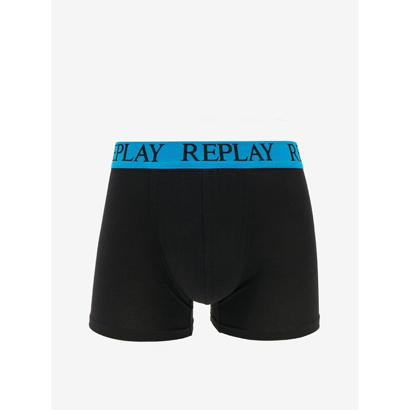 Replay Boxerky Boxer Style 04/C Cuff Logo 2Pcs Box - Pánské