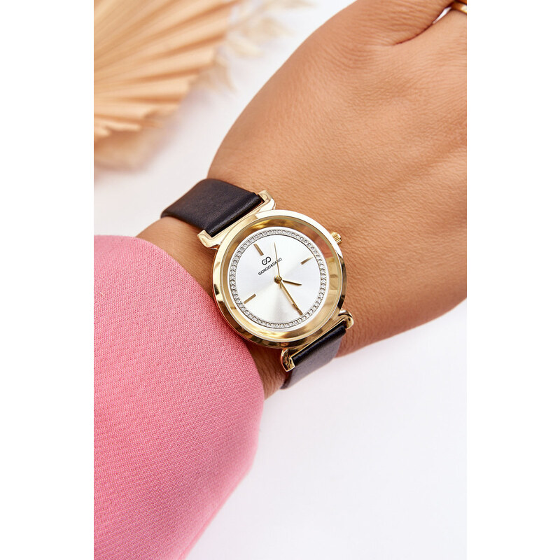 Kesi Dámské kožené hodinky Giorgio&Dario Classic Černá