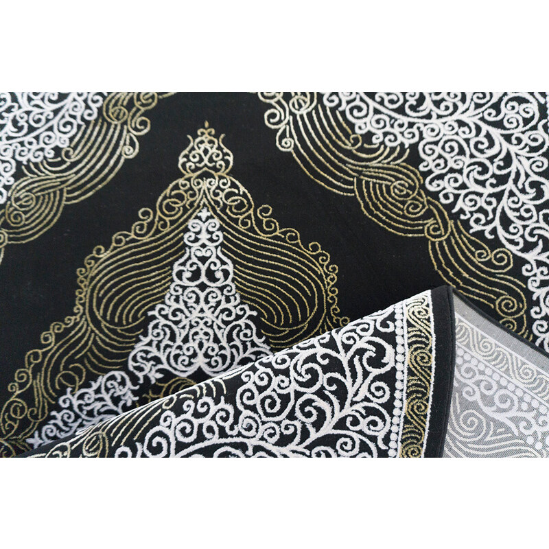 Berfin Dywany AKCE: 120x180 cm Kusový koberec Elite 3935 Black Gold - 120x180 cm