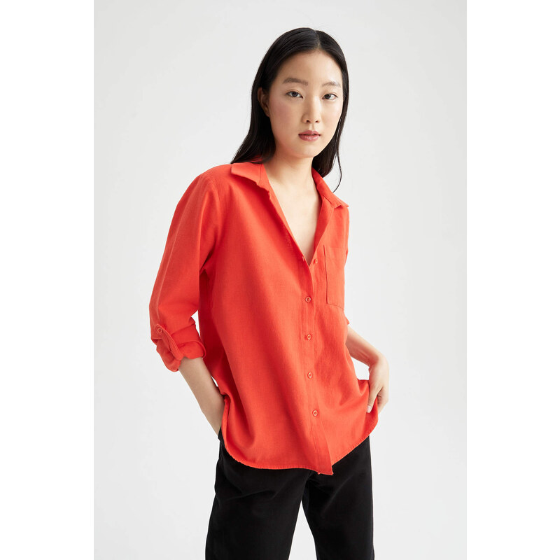 DEFACTO Relax Fit Long Sleeve Shirt