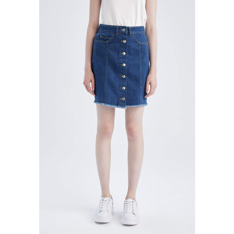 DEFACTO Regular Fit 120 Tkaná Sukně
