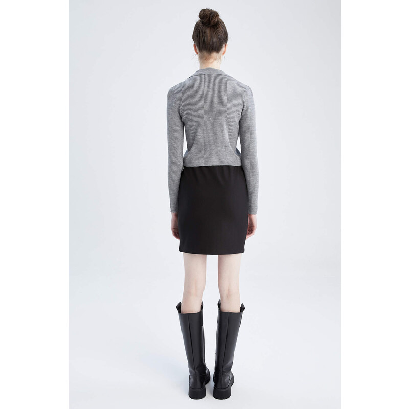 DEFACTO bodycon Knitted Skirt