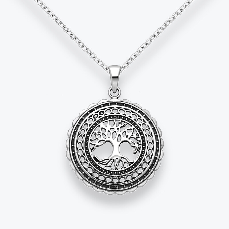 Estemia Stříbrný náhrdelník Strom života - Ag925