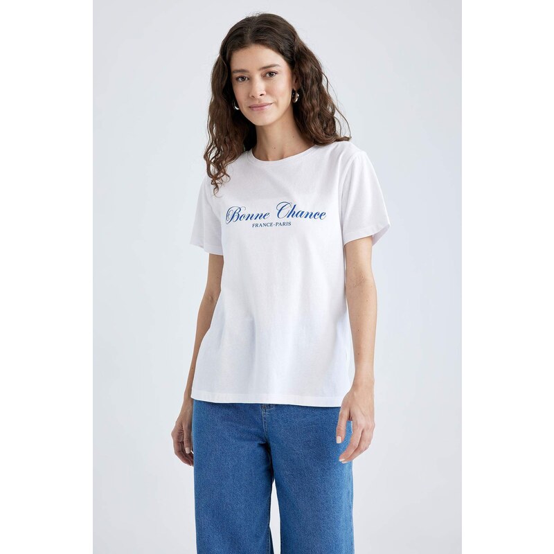 DEFACTO Regular Fit Crew Neck Short Sleeve T-Shirt