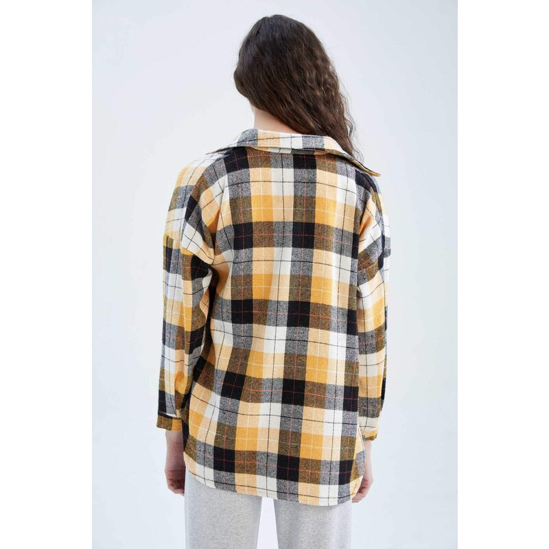 DEFACTO Flannel Long Sleeve Shirt