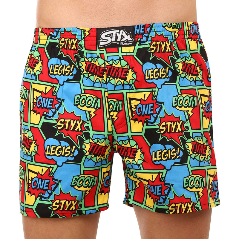 Pánské trenky Styx premium art klasická guma boom (AP955)