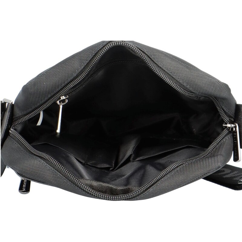 Coveri World Pánská látková taška přes rameno černá - Coveri Adam černá