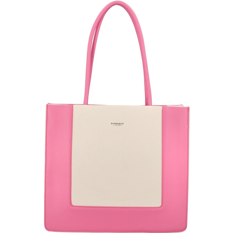 DIANA & CO Trendová kabelka přes rameno Tarami, béžová - fuchsiová 81369270