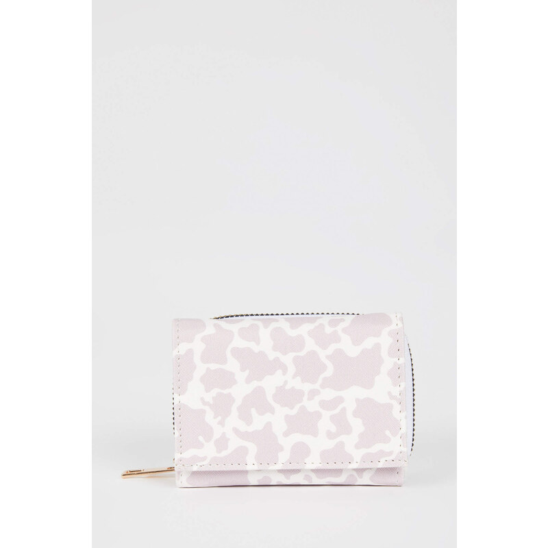 DEFACTO Women's Patterned Faux Leather Wallet