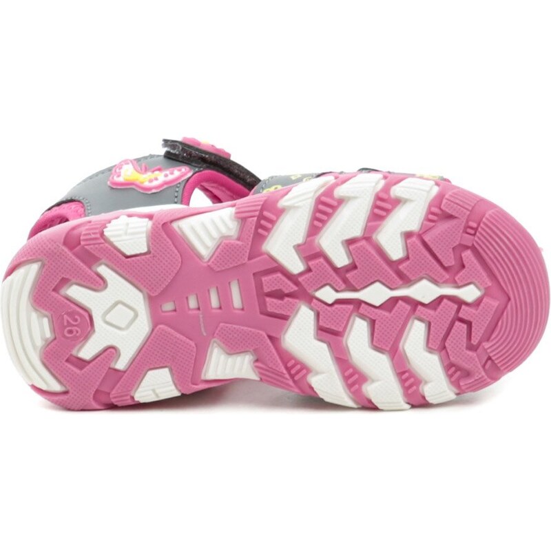Wojtylko 1S23727F šedo růžové dětské sandálky
