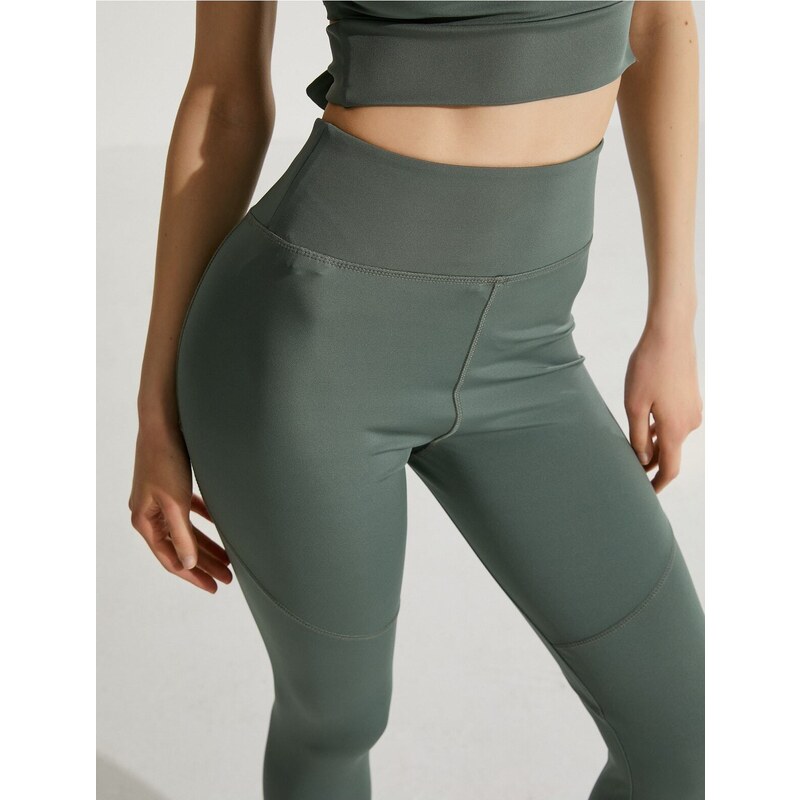 Koton High Waist Yoga Leggings with Stitching Detail.