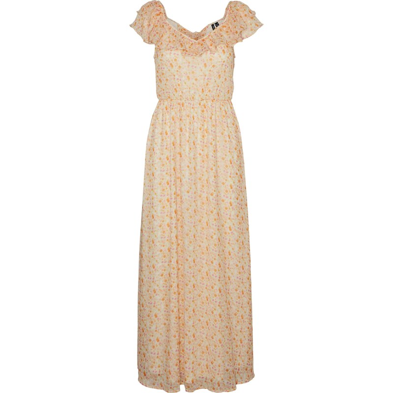 VERO MODA Šaty SMILLA oranžová / růže / světle růžová / barva