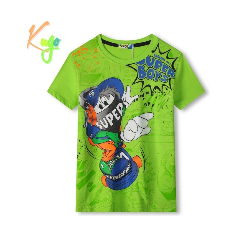 Chlapecké tričko Kugo TM8575C - zelené