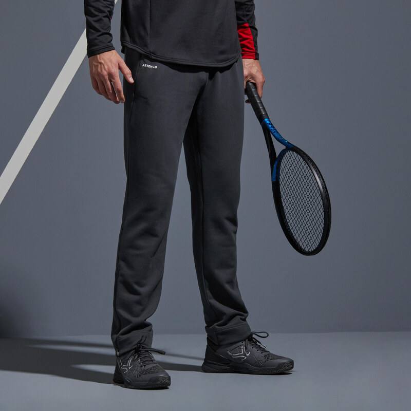 ARTENGO Pánské tenisové kalhoty TPA 500 Thermic šedé