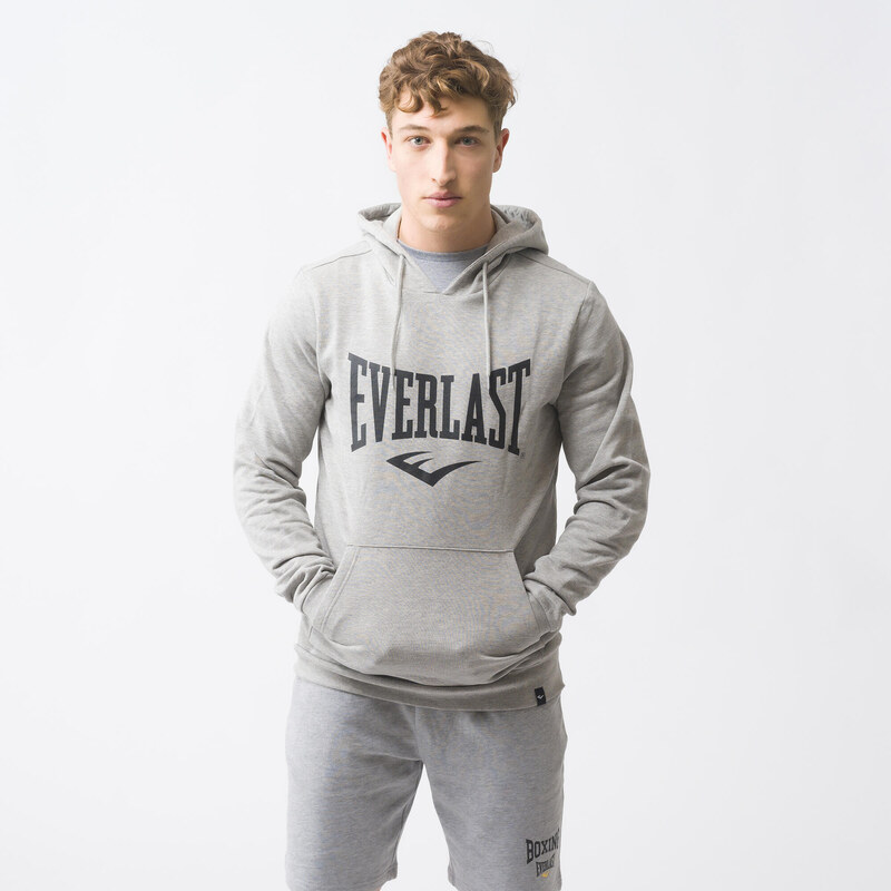 EVERLAST Mikina s kapucí Everlast bavlněná šedá