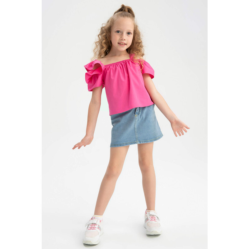 DEFACTO Girl Relax Fit Mini Jean Skirt