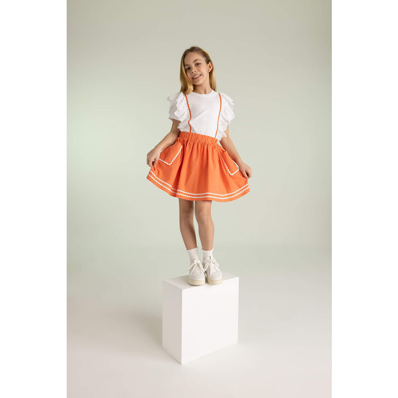 DEFACTO Girls Cotton Skirt