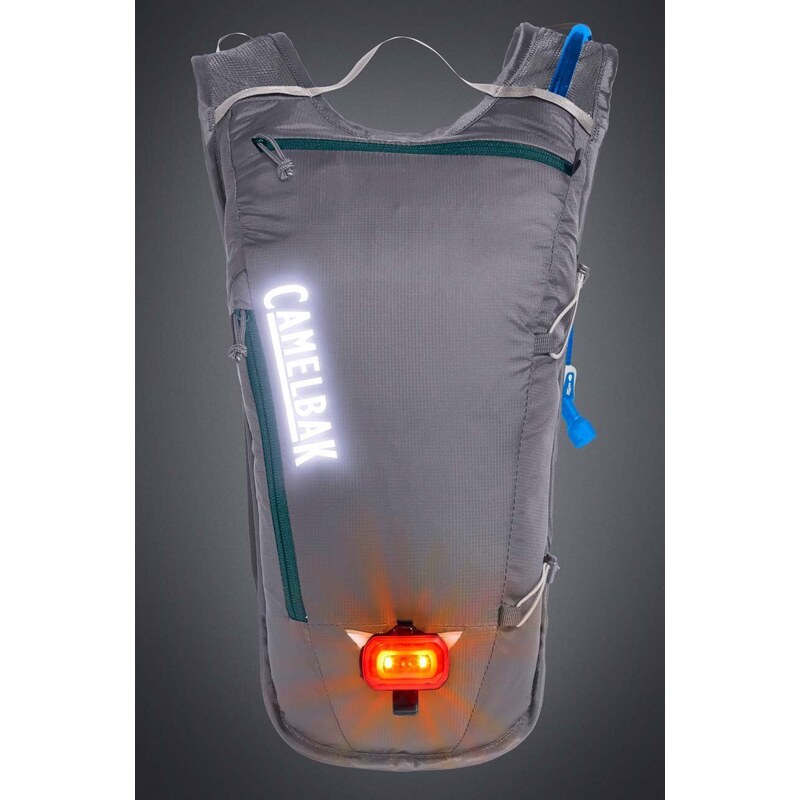 Cyklistický batoh s vodním měchem Camelbak Classic Light šedá barva, s potiskem