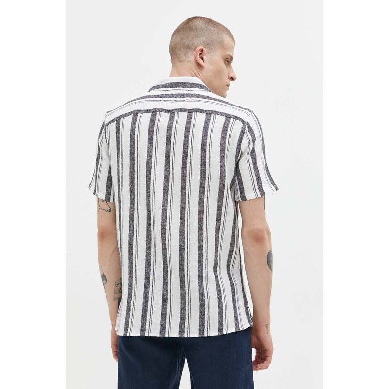 Košile s příměsí lnu Hollister Co.